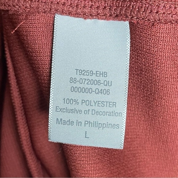 C9 Champion Men's Large Textured Crewneck Long Sleeve Active Top Running Rust - Picture 4 of 6